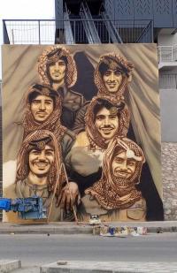 "ثقافة الزرقاء" تنفذ جدارية تعبيرية عن شهداء الجيش العربي