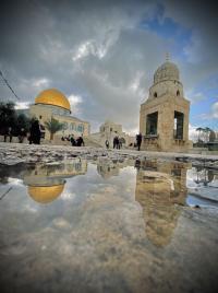 أجمل صورة للأمطار في القدس