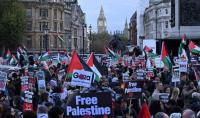 مظاهرة حاشدة داعمة لغزة بايطاليا