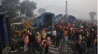 مقتل 70 شخصا بتصادم قطارين في الهند