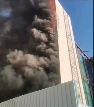 السيطرة على حريق في احدى المجمعات في الشميساني 