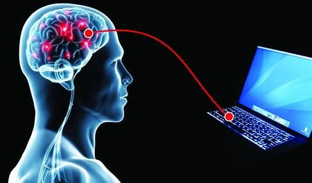 كمبيوتر يتصل بالمخ البشري Image