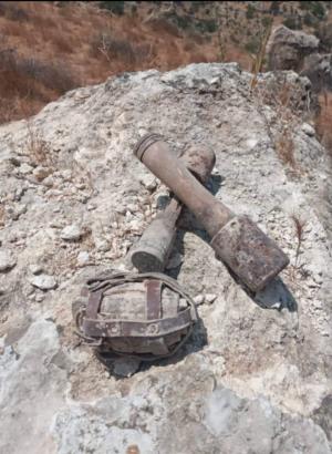العثور على قنابل قديمة ببلدة دوقرا في اربد