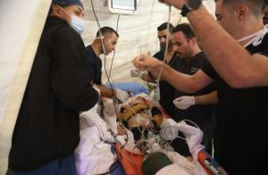 المستشفى الميداني الأردني يستقبل 190 حالة طارئة خلال 48 ساعة