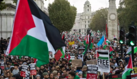 مظاهرات ببريطانيا تطالب بوقف العدوان الإسرائيلي على غزة