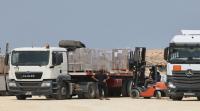 دخول 4887 شاحنة مساعدات إلى قطاع غزة في نيسان 