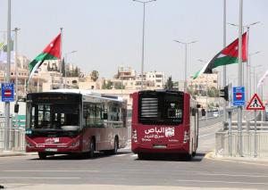 927 ألف مستخدم للباص السريع في عمان خلال آذار