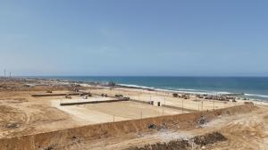 الاحتلال ينشر مشاهد لأعمال إنشاء الرصيف البحري بغزة "صور"