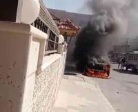اربد  ..  أشعل النيران بمركبة إمام مسجد