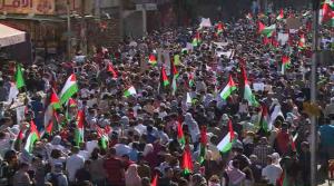 مسيرة تضامنية منددة بالعدوان الصهيوني على غزة بالعاصمة 