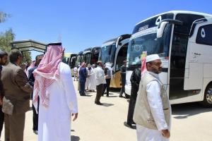 انطلاق أول قافلة للحجاج الأردنيين الأربعاء