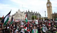 احتجاجًا على توريد الأسلحة لإسرائيل  ..  محتجون يحتلون وزارة بريطانية
