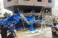 إصابات جراء انهيار "سقالة بناء" في غزة