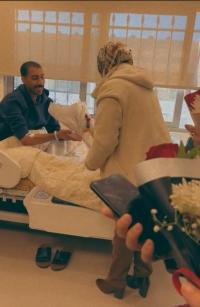 النائب السابق الدكتورة ردينه العطي تزور مصابي المستشفى الميداني