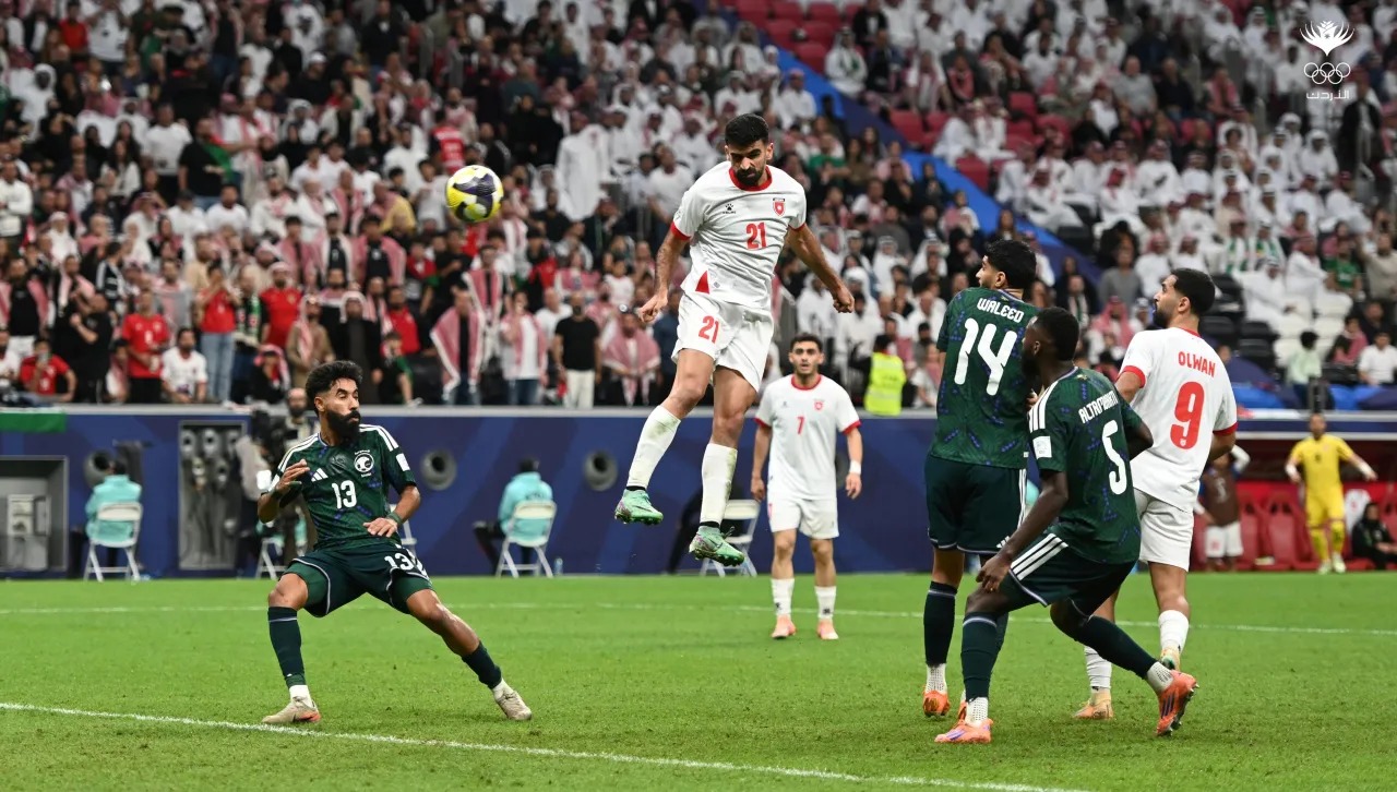 مباراة تدريبية مغلقة تجمع النشامى والمنتخب السعودي 