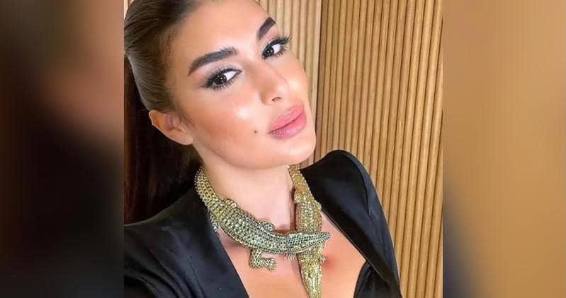 ياسمين صبري ثالث امرأة في العالم ترتدي قطعة نادرة Image